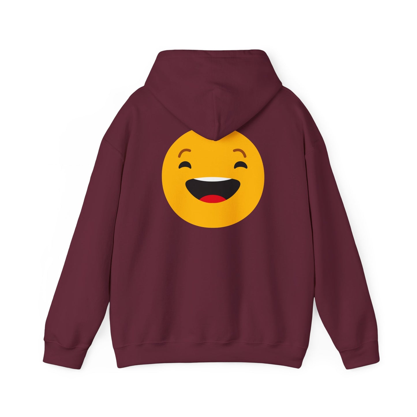 Funny Smile Emoji Hoodie - Unisex Heavy Blend™ Sweatshirt for Everyday Comfort