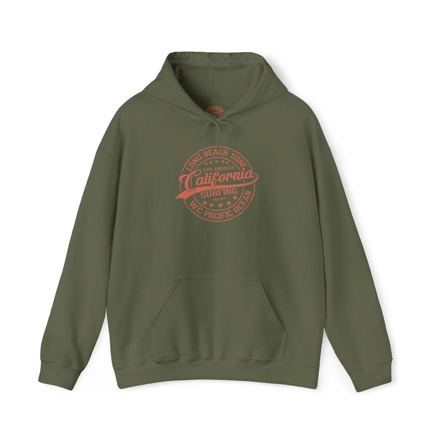 California Surf Hoodie, Cozy Sweatshirt for Beach Lovers, Perfect Gift for Surfers, Summer Vibes Apparel, Unisex Surfing
