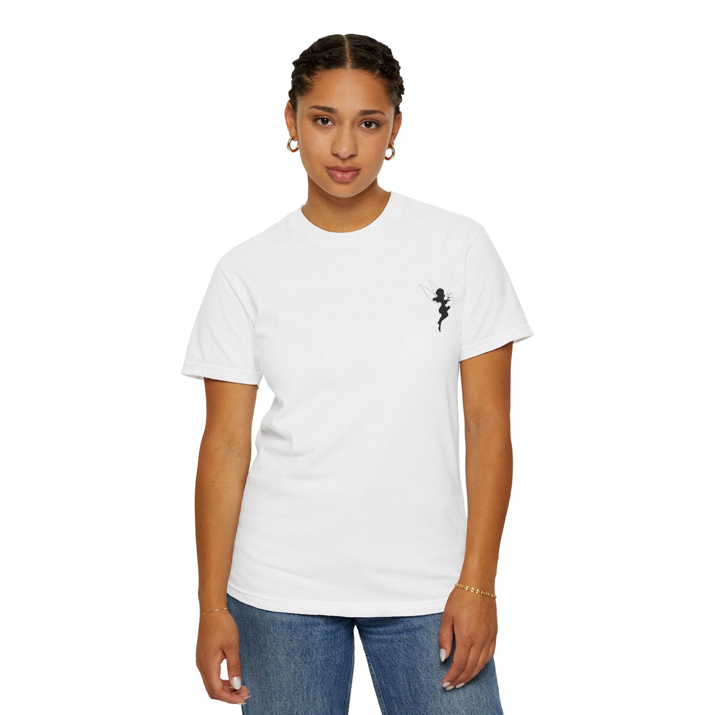 Whimsical Fairy Unisex T-Shirt - Garment-Dyed, Enchanting Design