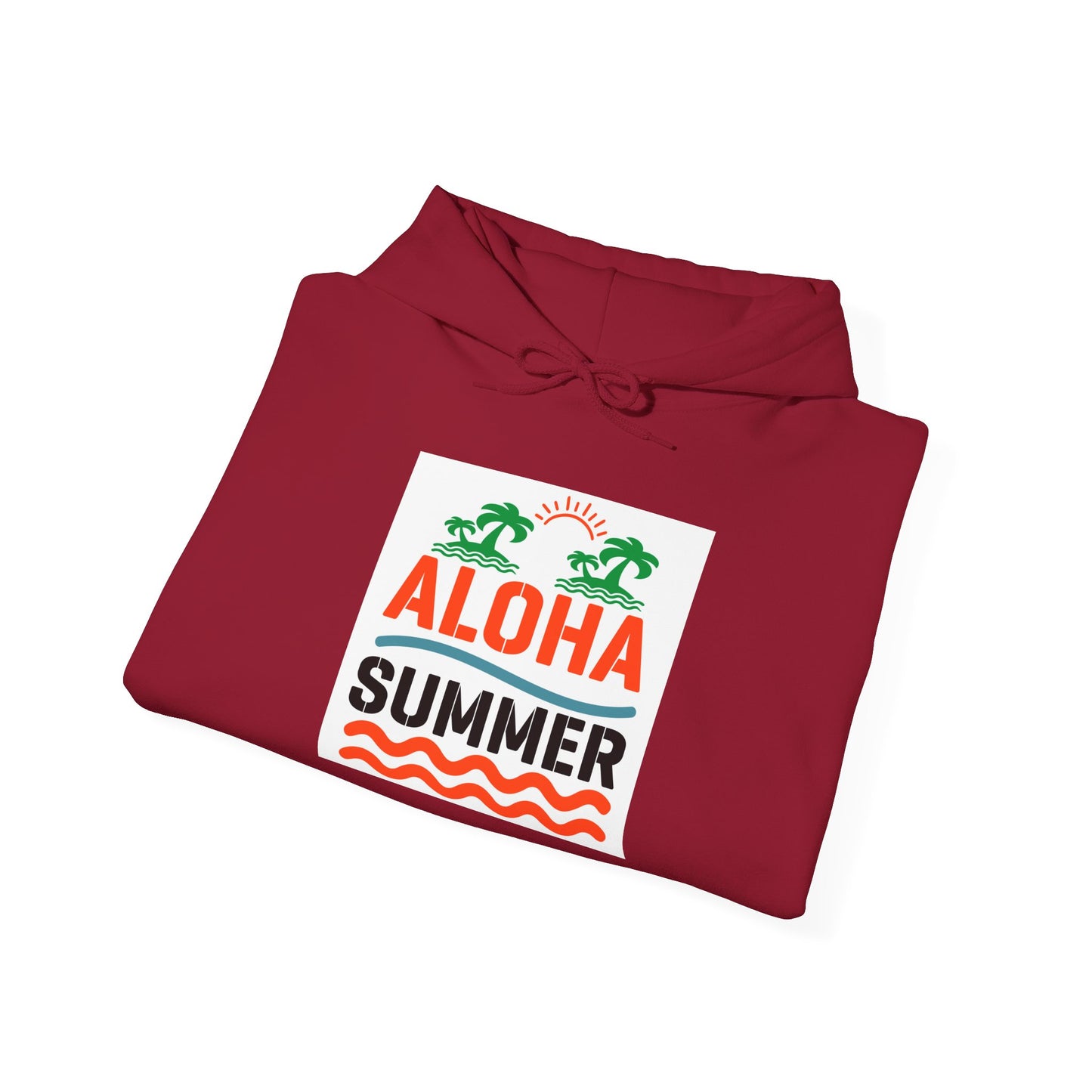 Aloha Summer Hoodie,Tropical Beach Wear,Unisex Sweatshirt,Vacation Outfit, Summer iconic Waikiki Beach Oahu combines urban
