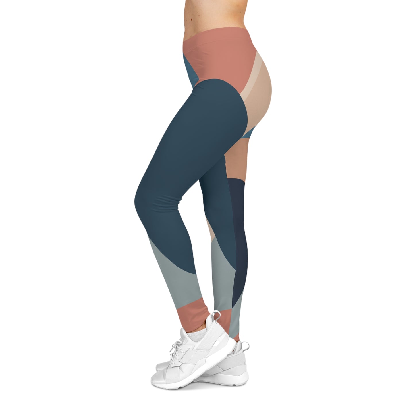 Abstract Pattern Women's Casual Leggings - Stylish & Comfortable Workout Wear