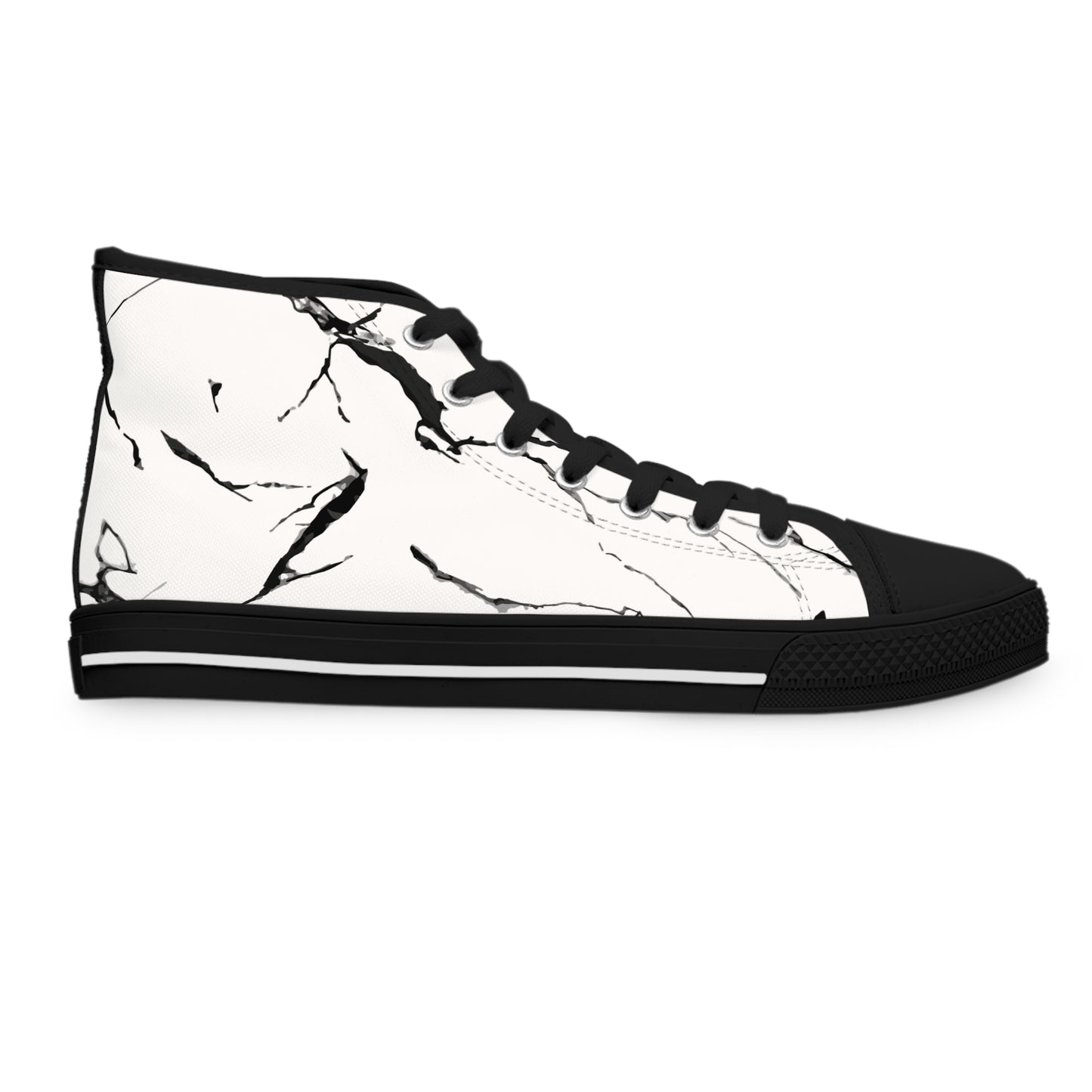 Marble Print High Top Sneakers for Trendy Women