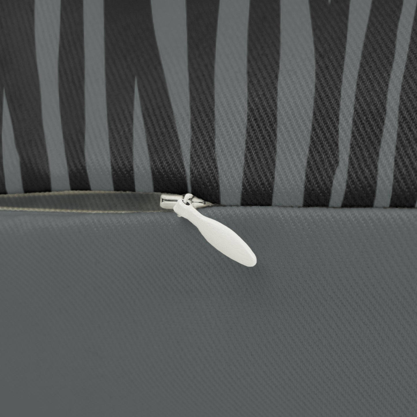 Stylish Black and Gray Lumbar Pillow for Home Decor