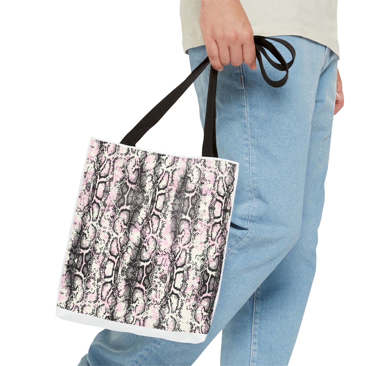 Elegant Python Print Tote Bag - Stylish and Trendy Carryall for Everyday Use