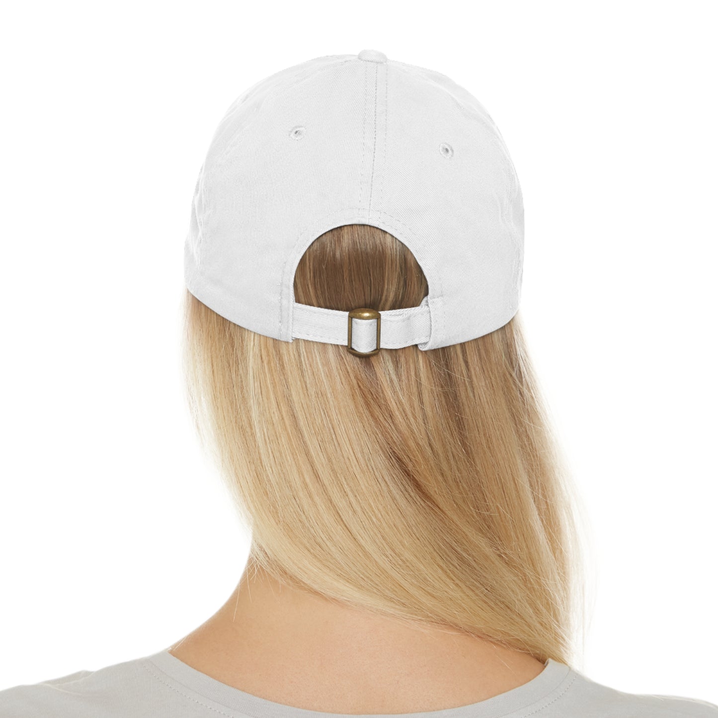 Retro Sunset Dad Hat with Leather Patch