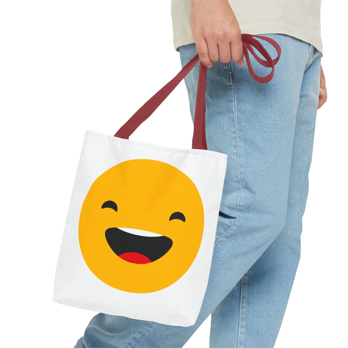 Smiley Face Tote Bag - Fun and Cheerful Reusable Shopping Bag