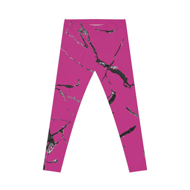 Trendy Pink Marble Leggings for Women, Stylish Activewear, Fitness Outfits, Casual Wear, Workout Leggings, Everyday Comfort