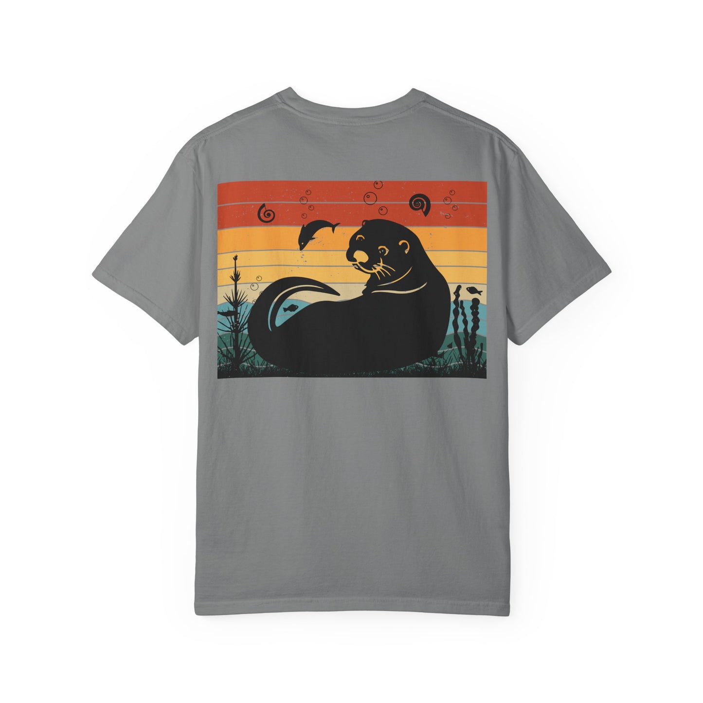 Retro Otter Graphic Unisex T-Shirt – Perfect for Animal Lovers