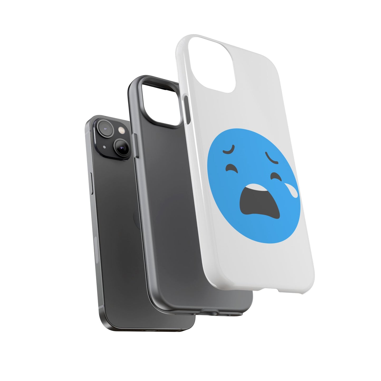 Funny Sad Face Phone Case - Tough and Stylish