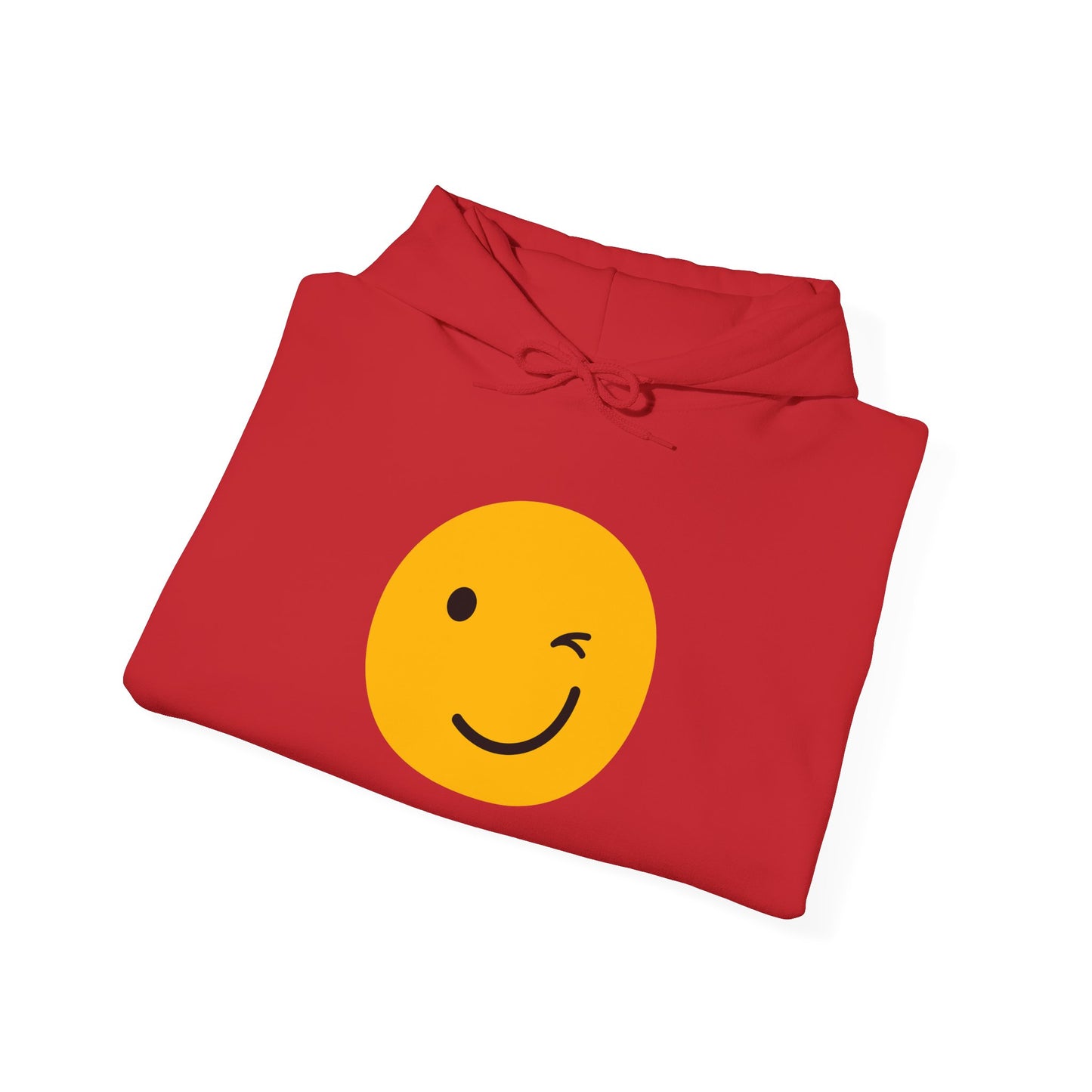 Smiley Face Unisex Hooded Sweatshirt - Fun and Cozy