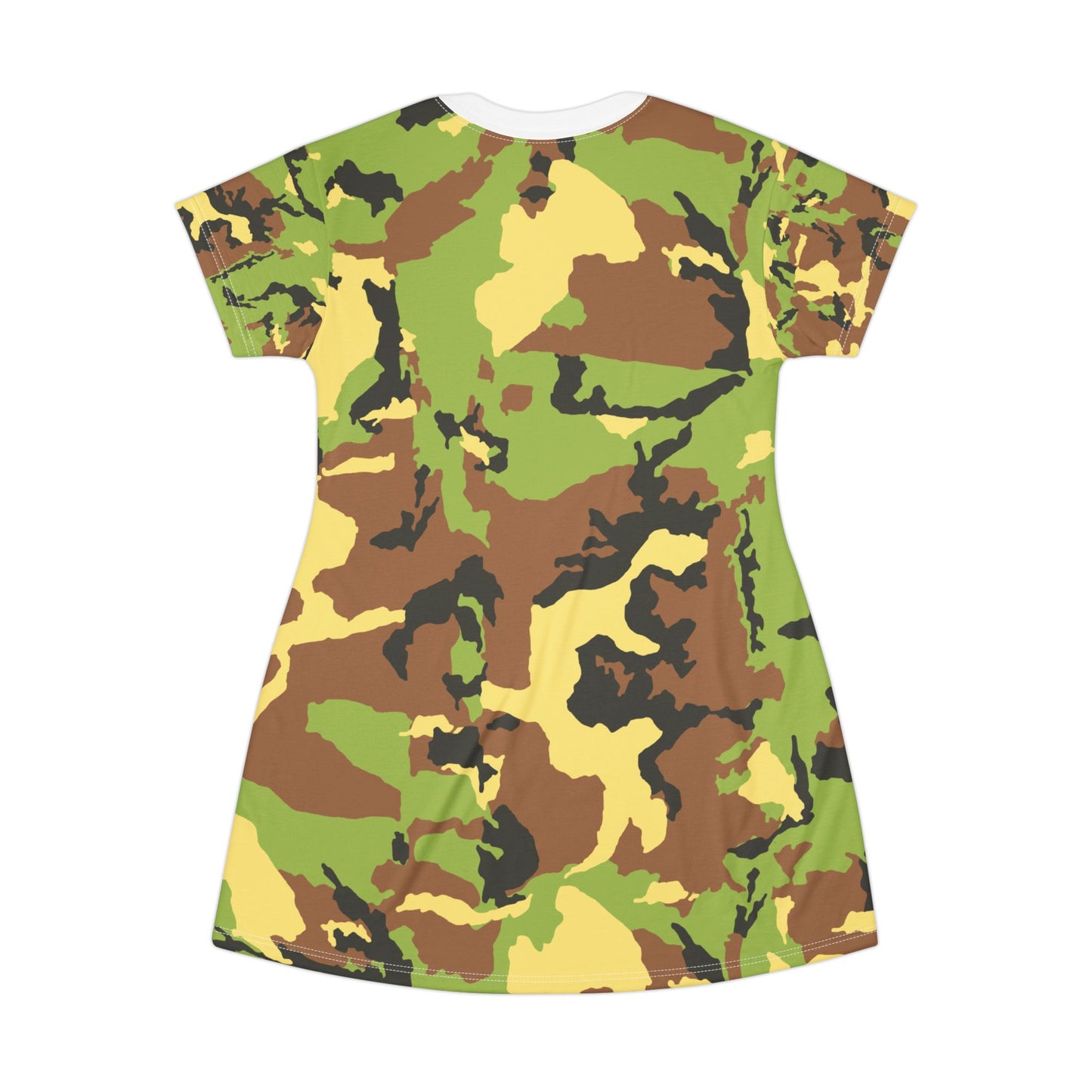 Trendy Camouflage T-Shirt Dress for Casual Outdoor Adventures