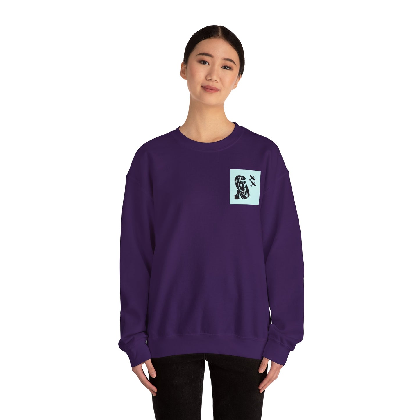 Vintage Aviator Crewneck Sweatshirt - Unisex Heavy Blend