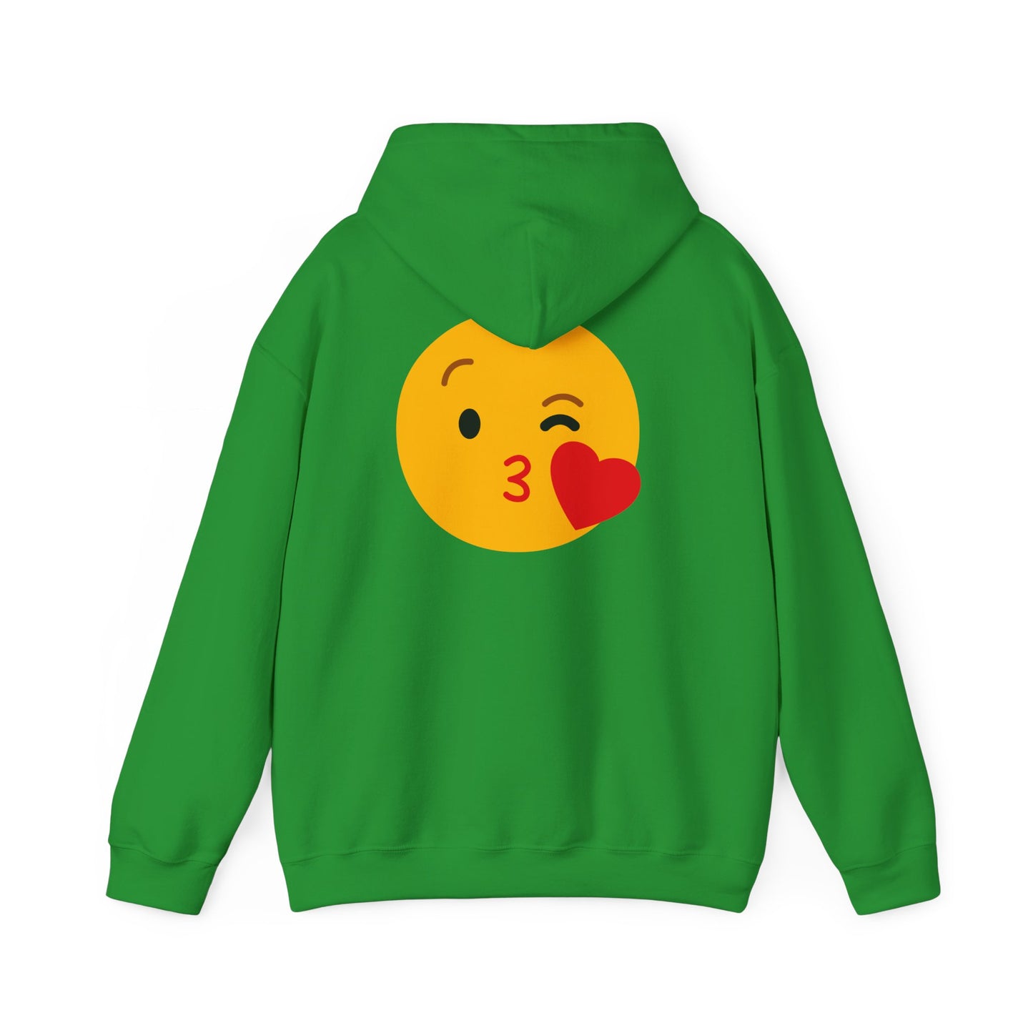 Kiss Emoji Hooded Sweatshirt | Unisex Heavy Blend™