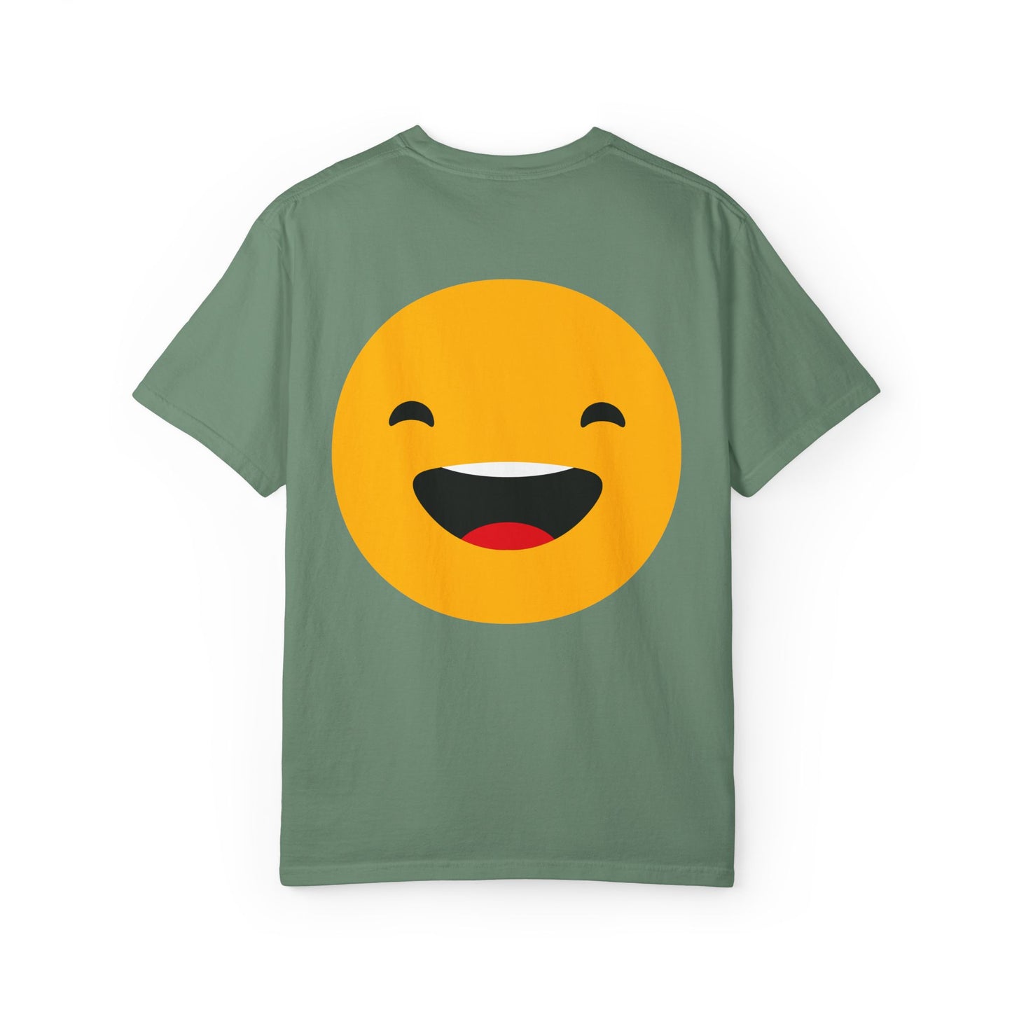Smiley Face Unisex Garment-Dyed T-Shirt - Fun and Comfortable Casual Wear
