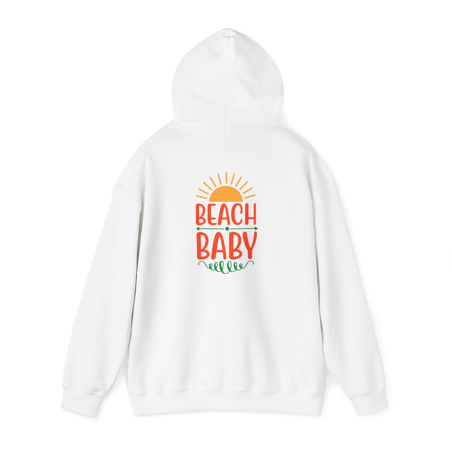 Beach Baby Hooded Sweatshirt | Summer Vibes, Beach Lover Gift, Unisex Casual Wear, Cozy Hoodie, Fun Beachwear