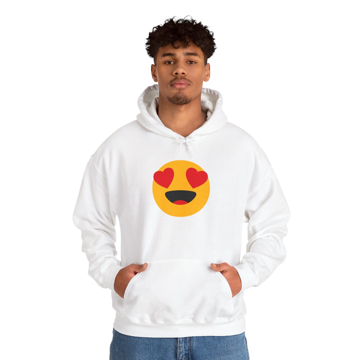 Heart Eyes Emoji Hoodie - Unisex Heavy Blend™ Sweatshirt