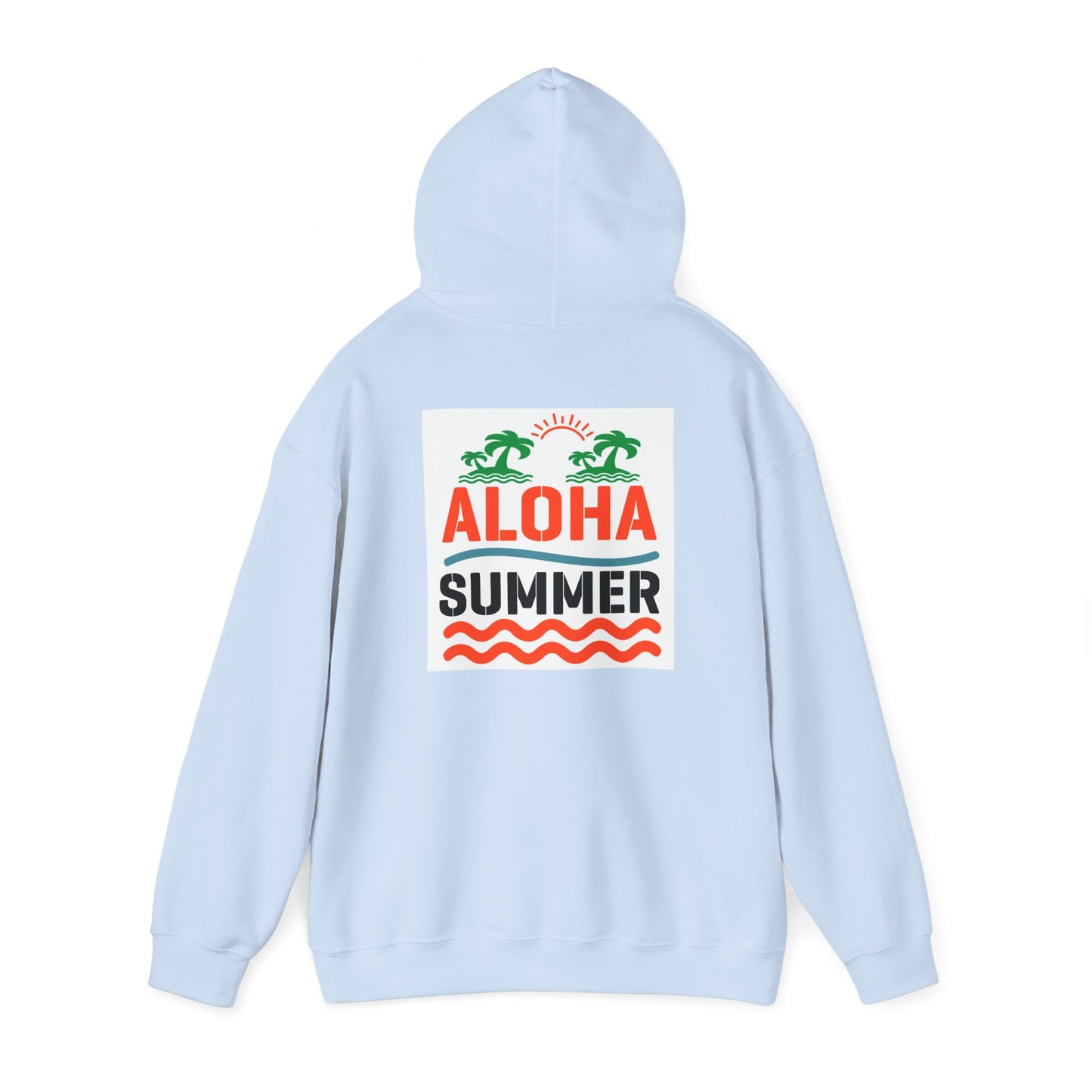 Aloha Summer Hoodie,Tropical Beach Wear,Unisex Sweatshirt,Vacation Outfit, Summer iconic Waikiki Beach Oahu combines urban