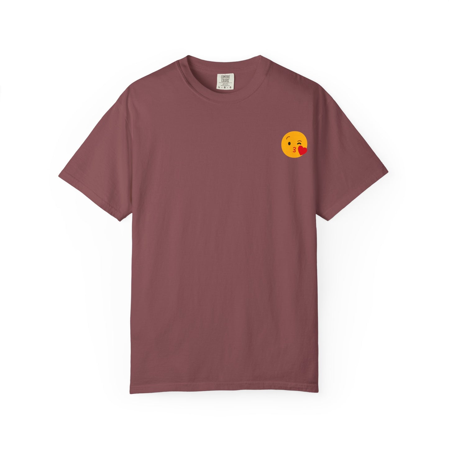 Unisex Emoji Love T-shirt - Playful Kiss & Wink Design