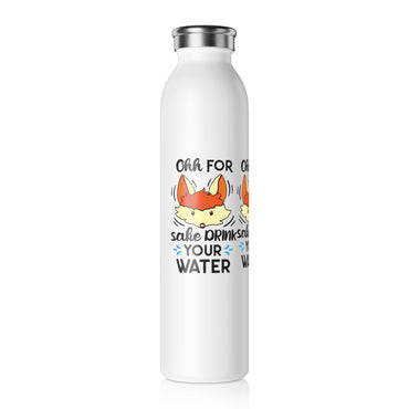 Stay hydrated with a touch of humor using the "Oh For Fox Sake, Drink Your Effing Water" Motivational Water Bottle. This playful yet practical bottle features a charming fox design alongside time markers to help you track your daily water intake.