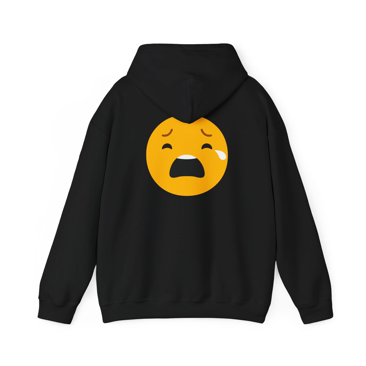 Unisex Heavy Blend™ Sad Emoji Hoodie - Cozy & Expressive Sweatshirt