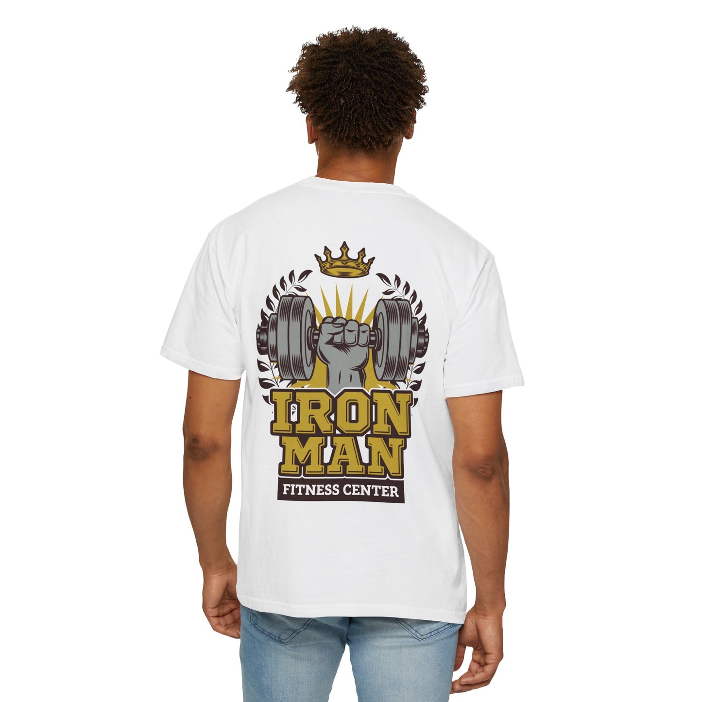 Unisex Iron Man Fitness Center T-Shirt - Motivational Workout Tee