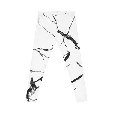 Marble Print Women's Casual Leggings - Trendy Activewear for Everyday Comfort