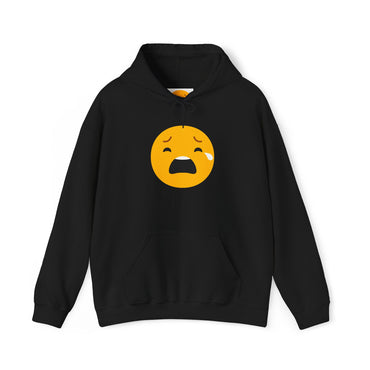 Unisex Heavy Blend™ Sad Emoji Hoodie - Cozy & Expressive Sweatshirt