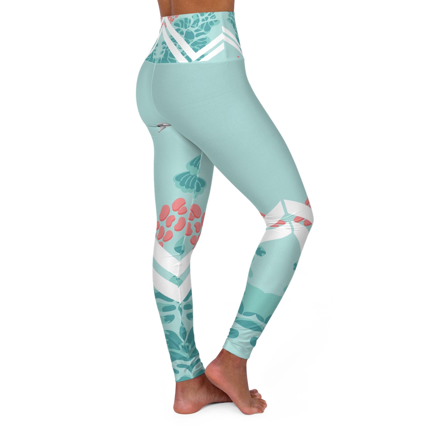 Botanical High Waisted Yoga Leggings - Comfortable & Stylish Activewear