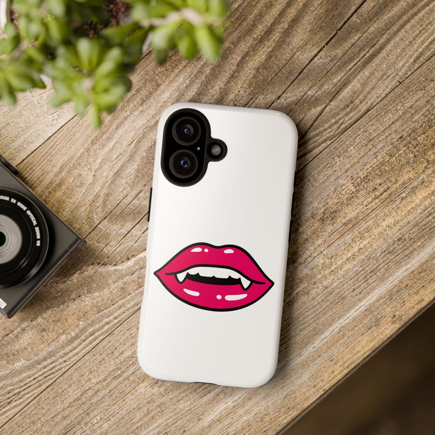 Vampire Mouth Phone Case - Tough Cases for Halloween, Gift for Spooky Lovers, Quirky Phone Accessories, Fun Tech Gear