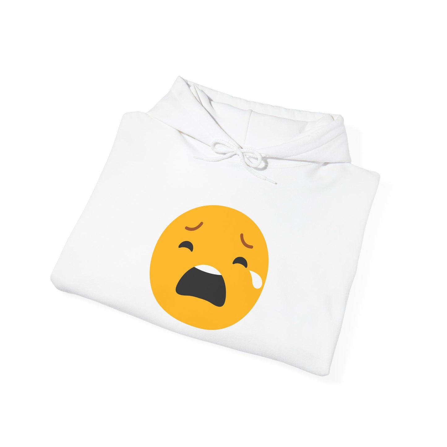 Unisex Heavy Blend™ Sad Emoji Hoodie - Cozy & Expressive Sweatshirt