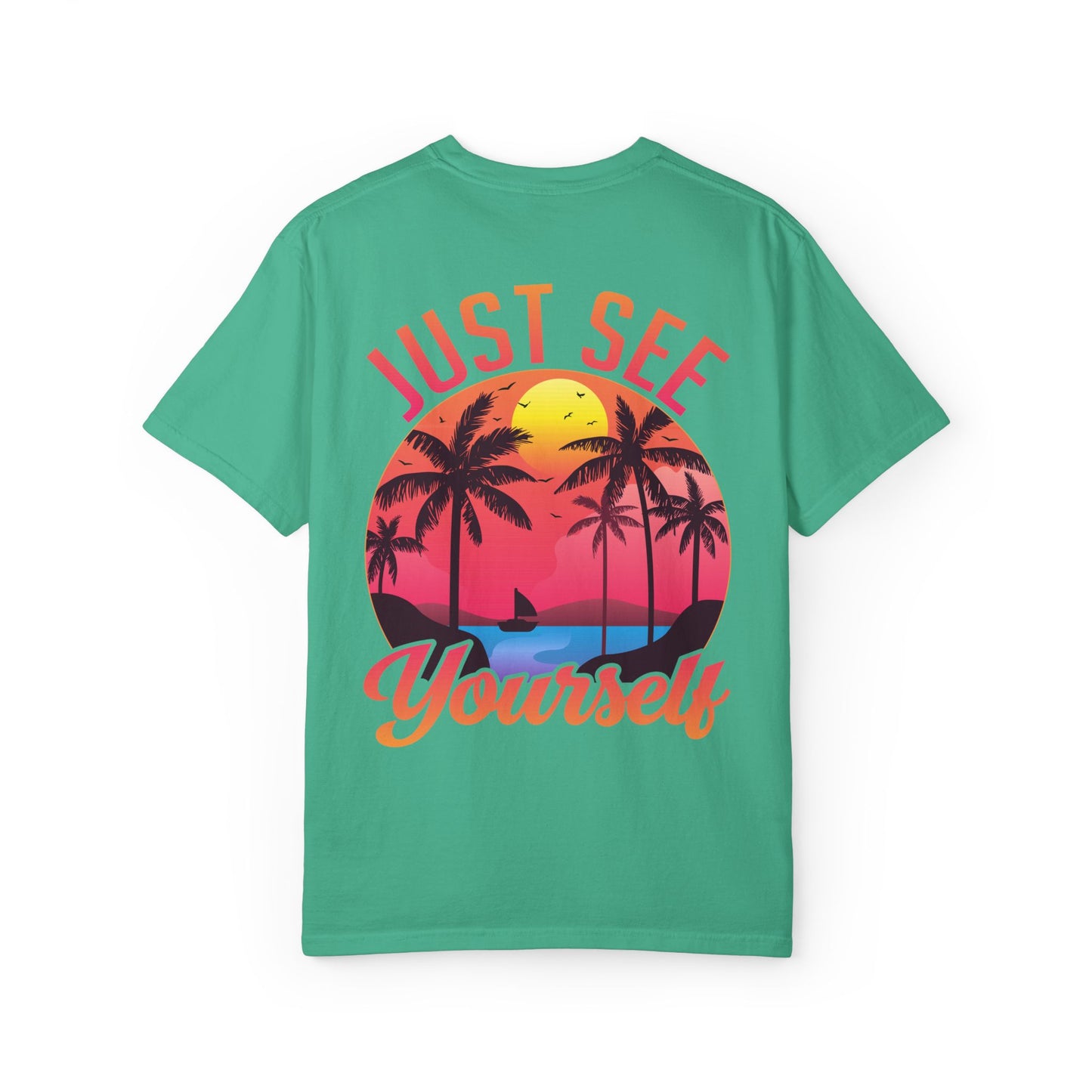 Tropical Vibes T-Shirt, Summer Casual Tee, Unisex Streetwear, Vacation Shirt, Beach Life Apparel, Gift for Travelers