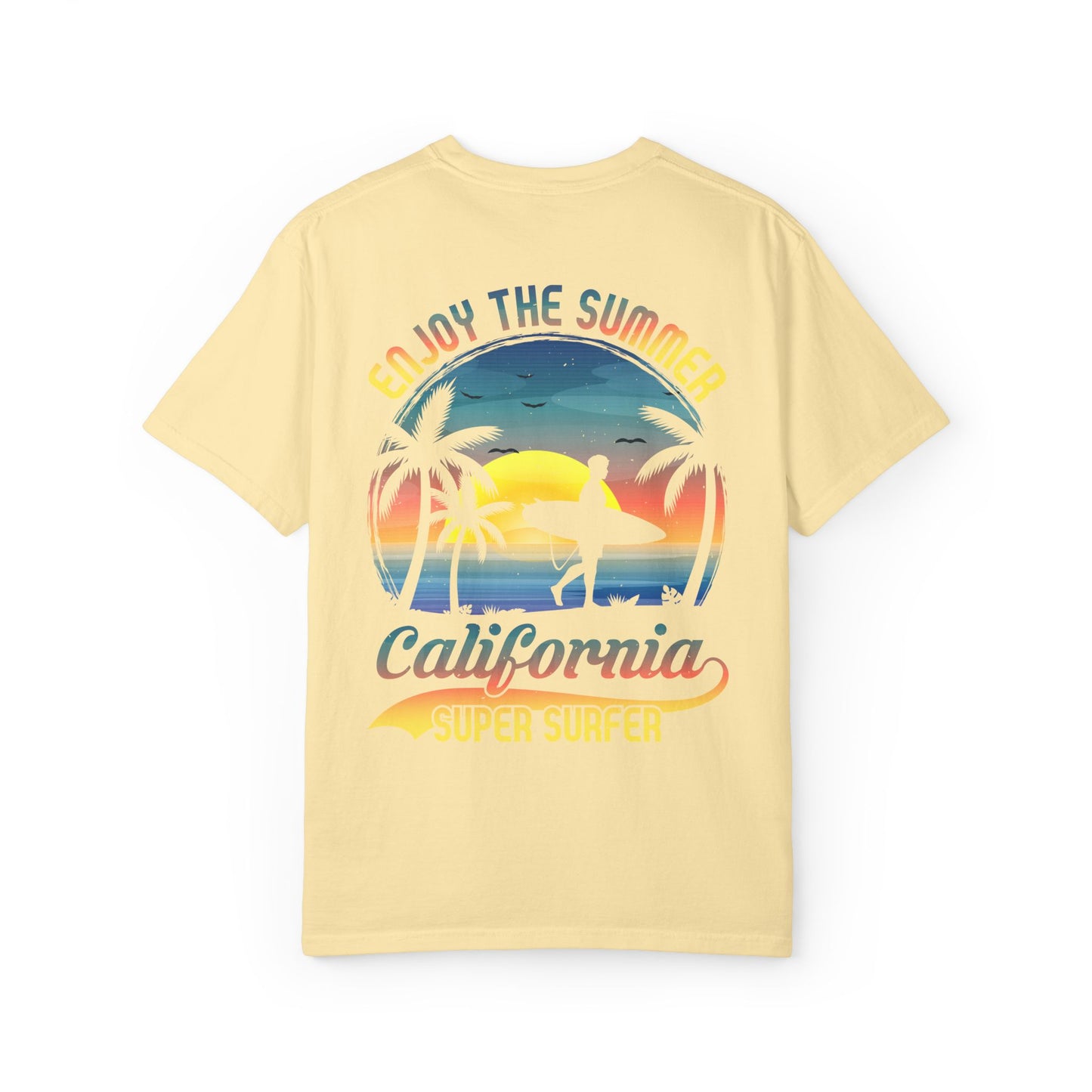 California Summer Vibes T-Shirt, Unisex Beach Tee, Surfing Apparel, Gift for Surfers, Summer Wardrobe Essential