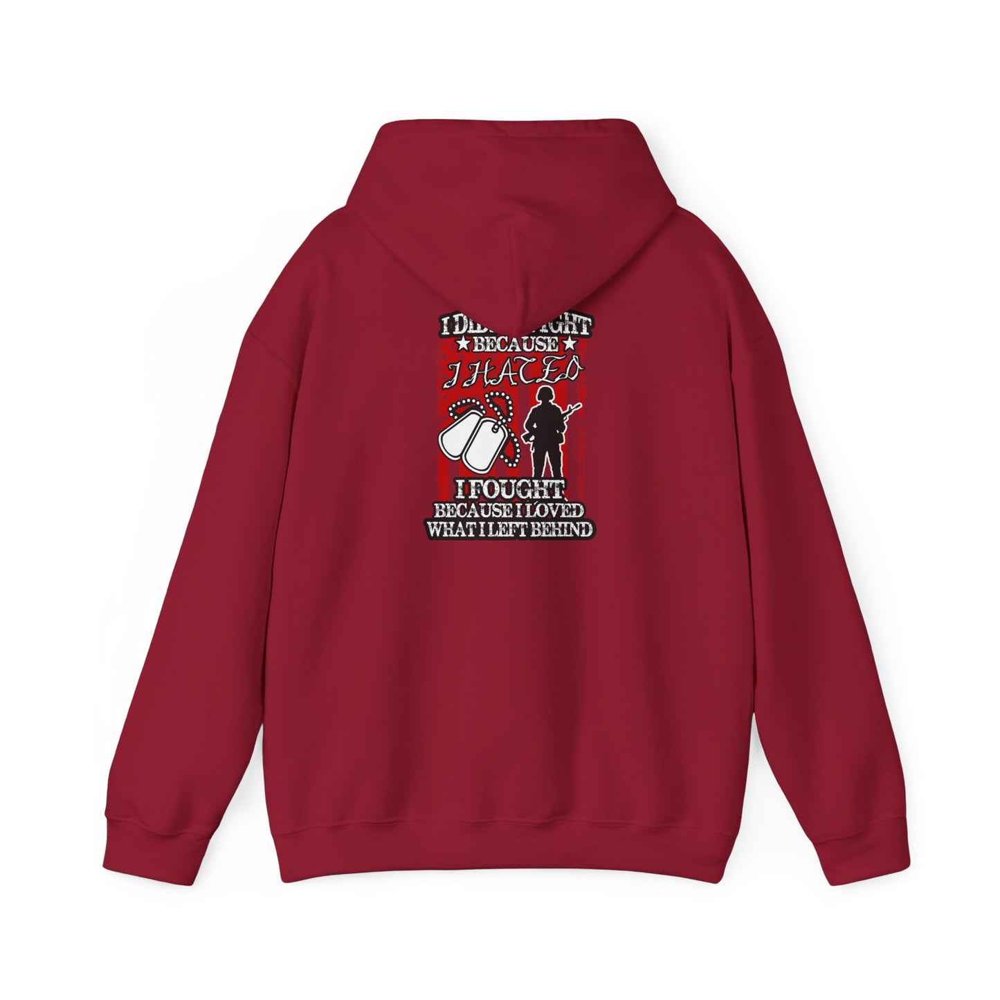 Military Supporter Hoodie, Patriotic Sweatshirt, Independence Day Gift, Veteran Clothing, USA Flag Apparel