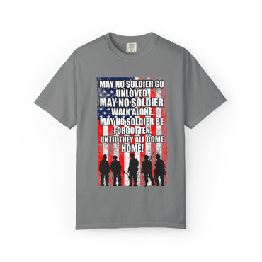 Patriotic T-shirt for Veterans, Memorial Day, Independence Day, Military Support, Casual Wear, Unisex Tee