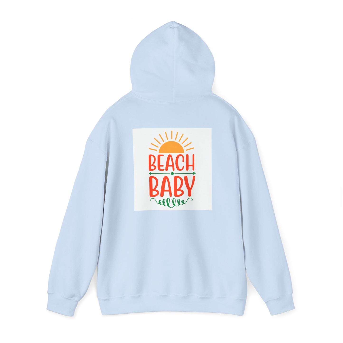 Beach Baby Hooded Sweatshirt | Summer Vibes, Beach Lover Gift, Unisex Casual Wear, Cozy Hoodie, Fun Beachwear