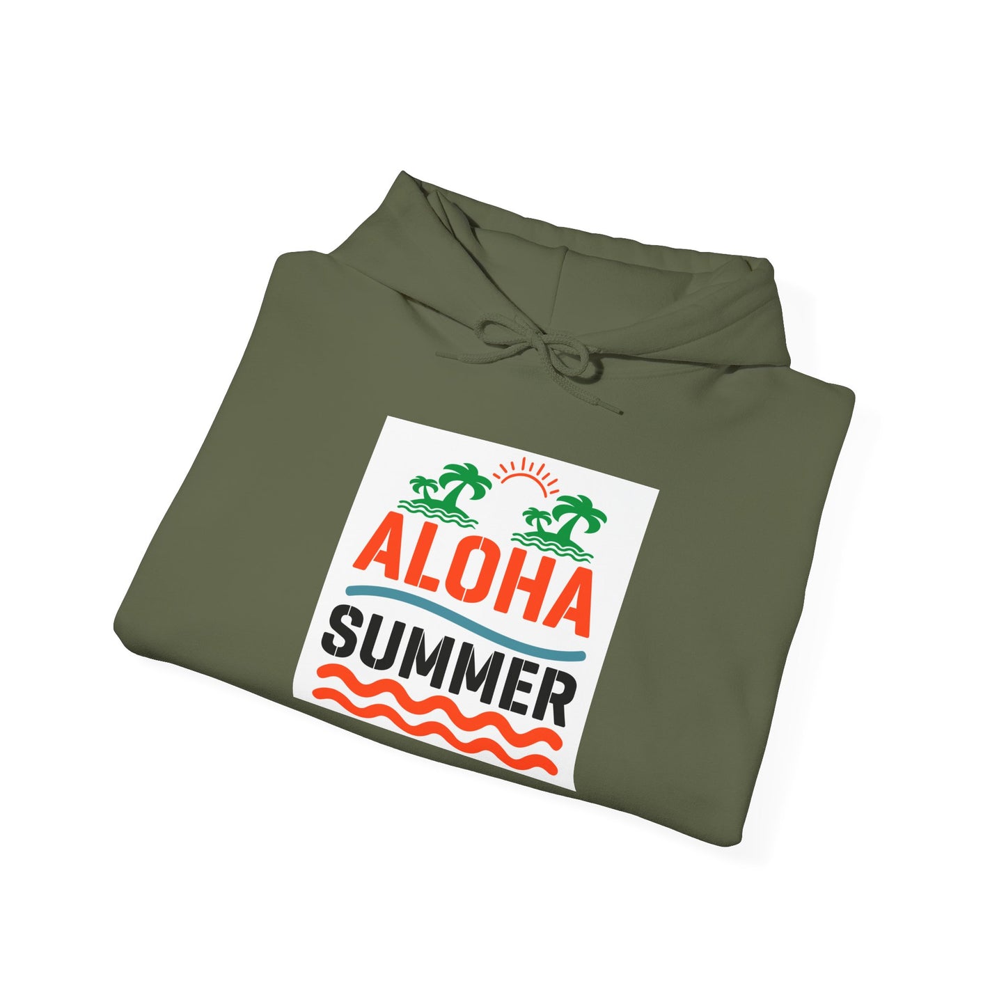 Aloha Summer Hoodie,Tropical Beach Wear,Unisex Sweatshirt,Vacation Outfit, Summer iconic Waikiki Beach Oahu combines urban