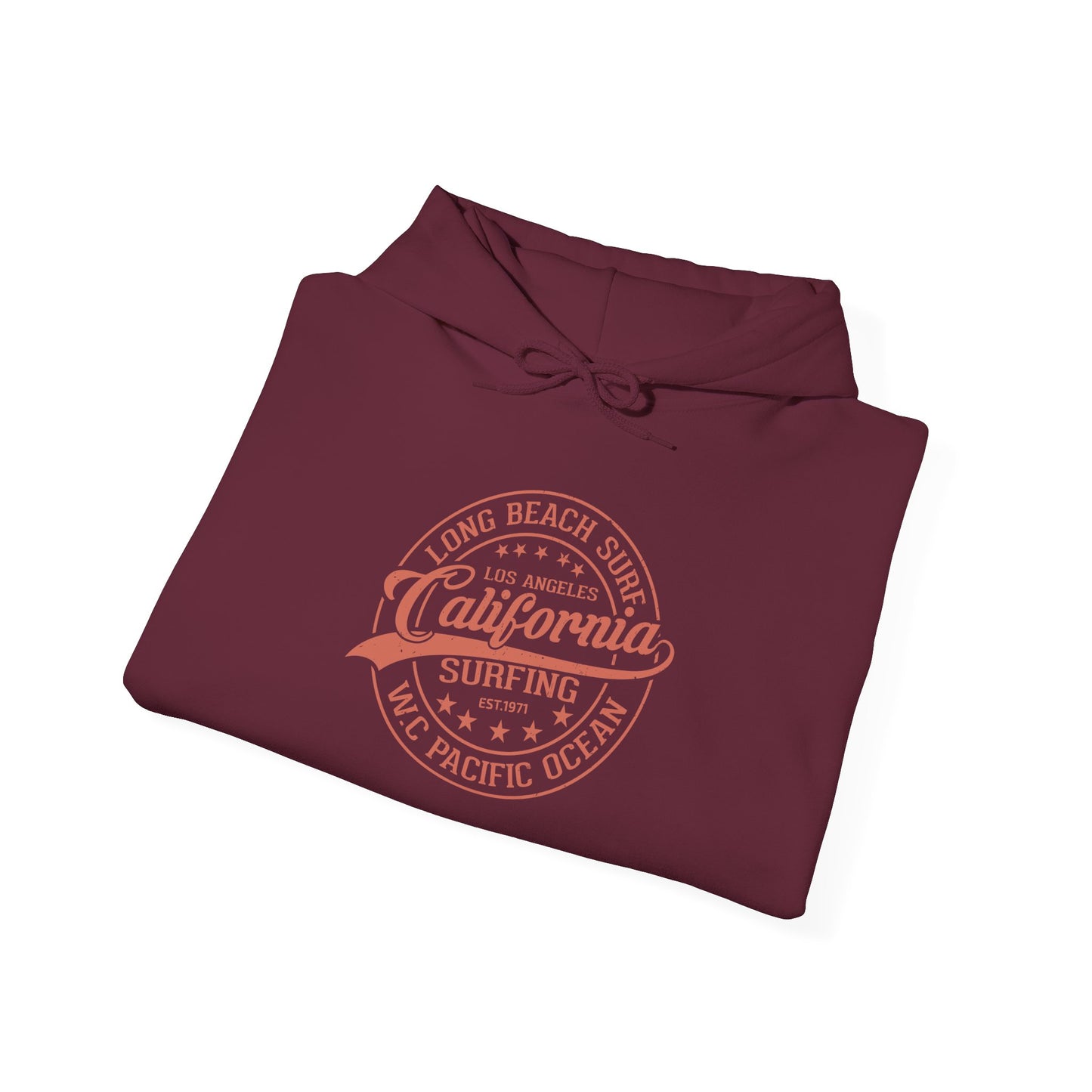 California Surf Hoodie, Cozy Sweatshirt for Beach Lovers, Perfect Gift for Surfers, Summer Vibes Apparel, Unisex Surfing