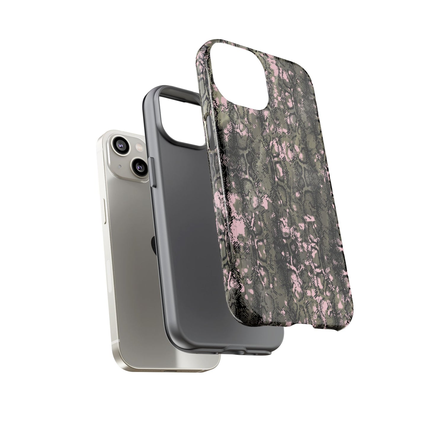 Stylish Snake Print Phone Case for Tough Protection
