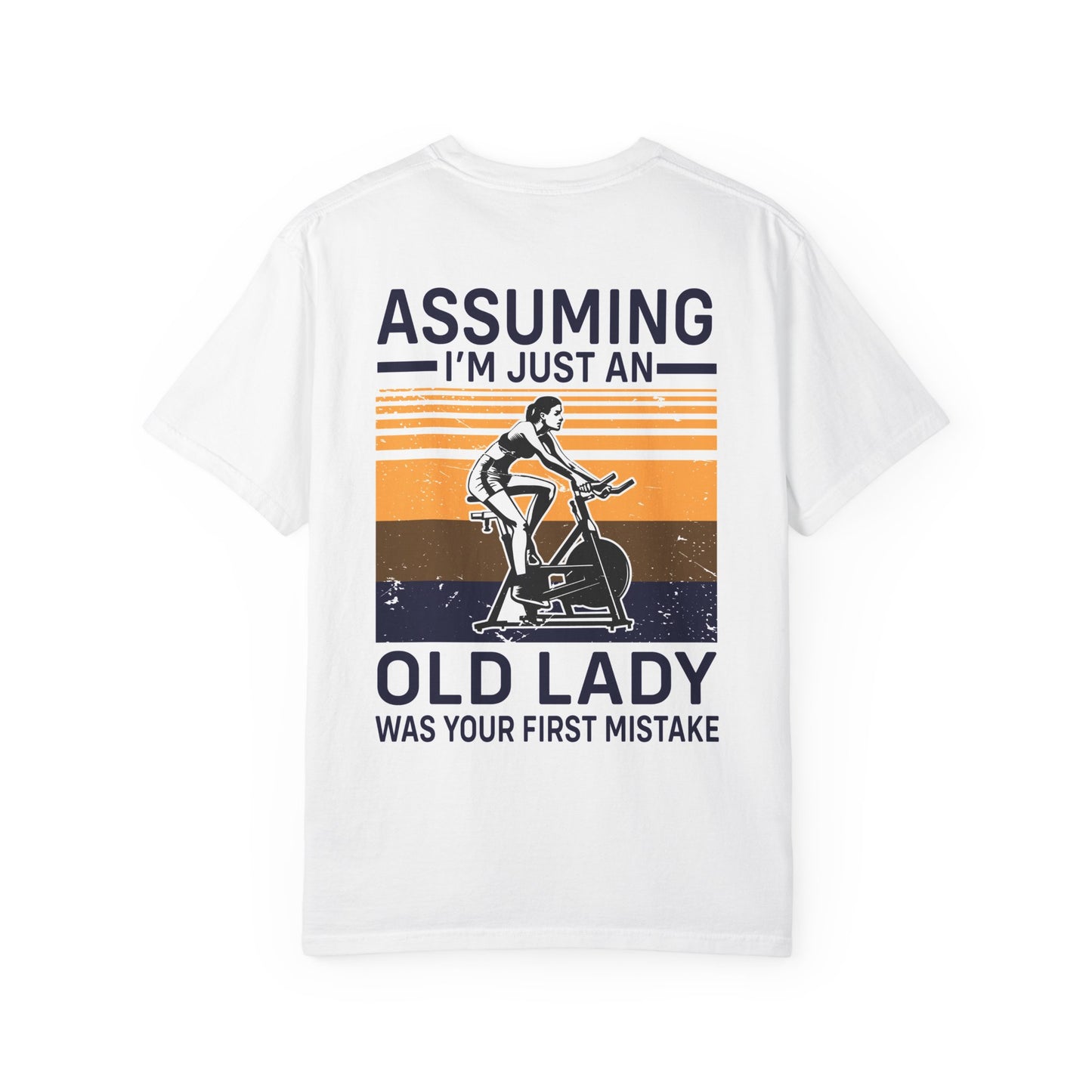 Funny Old Lady Gym T-Shirt, Gift for Fitness Lovers, Humorous Novelty Tee, Active Lifestyle Shirt, Perfect for Birthdays