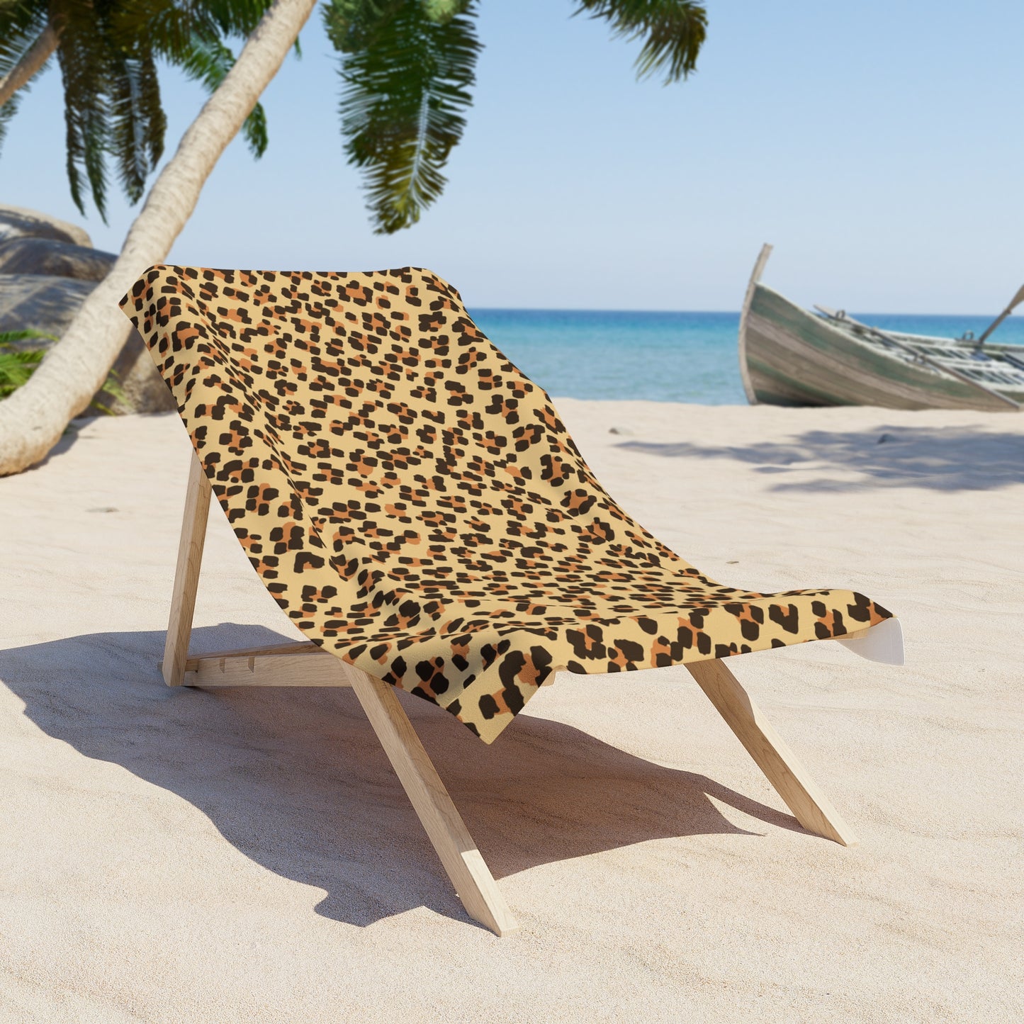 Leopard Print Beach Towel | Stylish Summer Accessory for Pool Parties & Beach Days