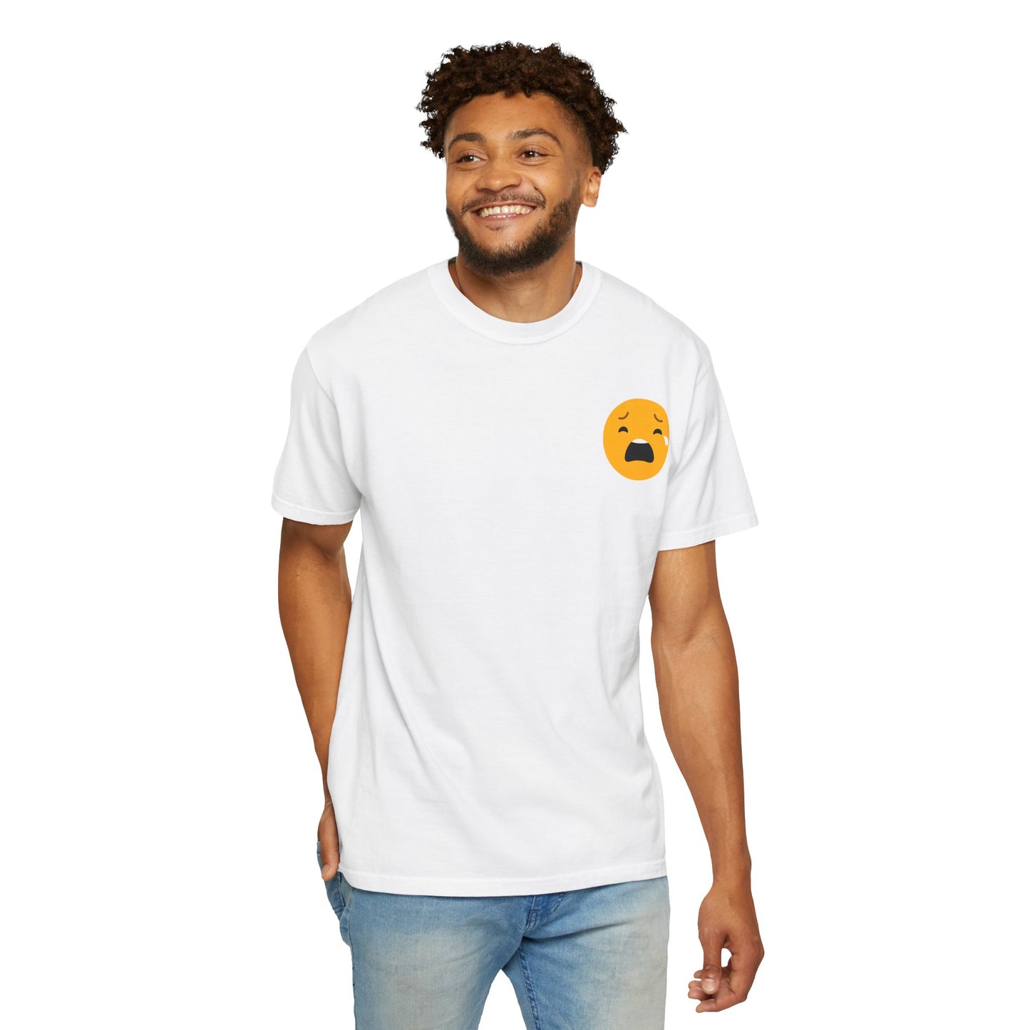 Emotional Support Unisex Tee - Sad Emoji Graphic T-Shirt