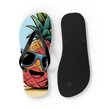Pineapple Summer Flip Flops | Fun Beach Sandals for Vacation, Pool Days, Summertime, Tropical Getaway