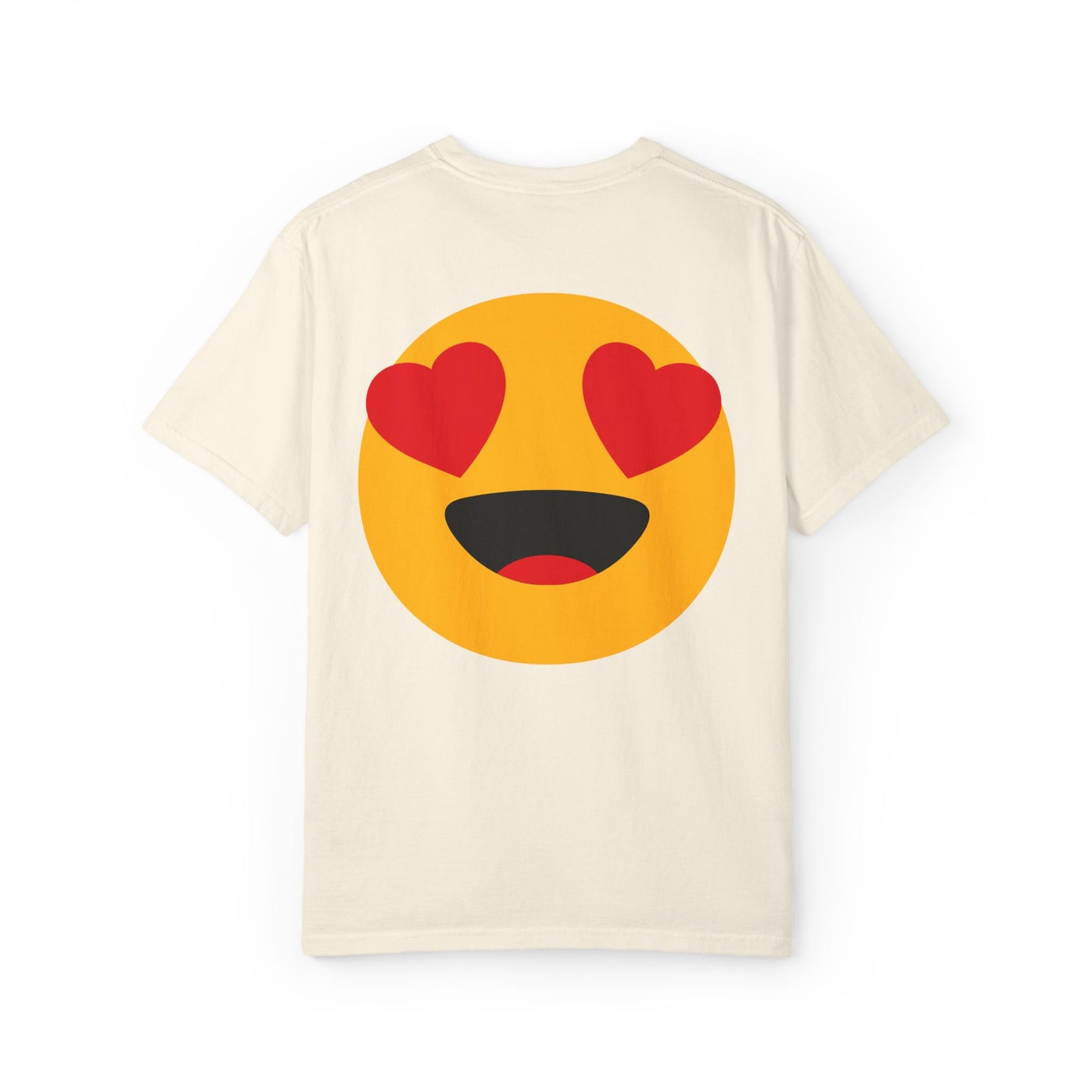 Love Emoji Garment-Dyed Unisex T-Shirt | Perfect for Valentine's Day & Casual Wear