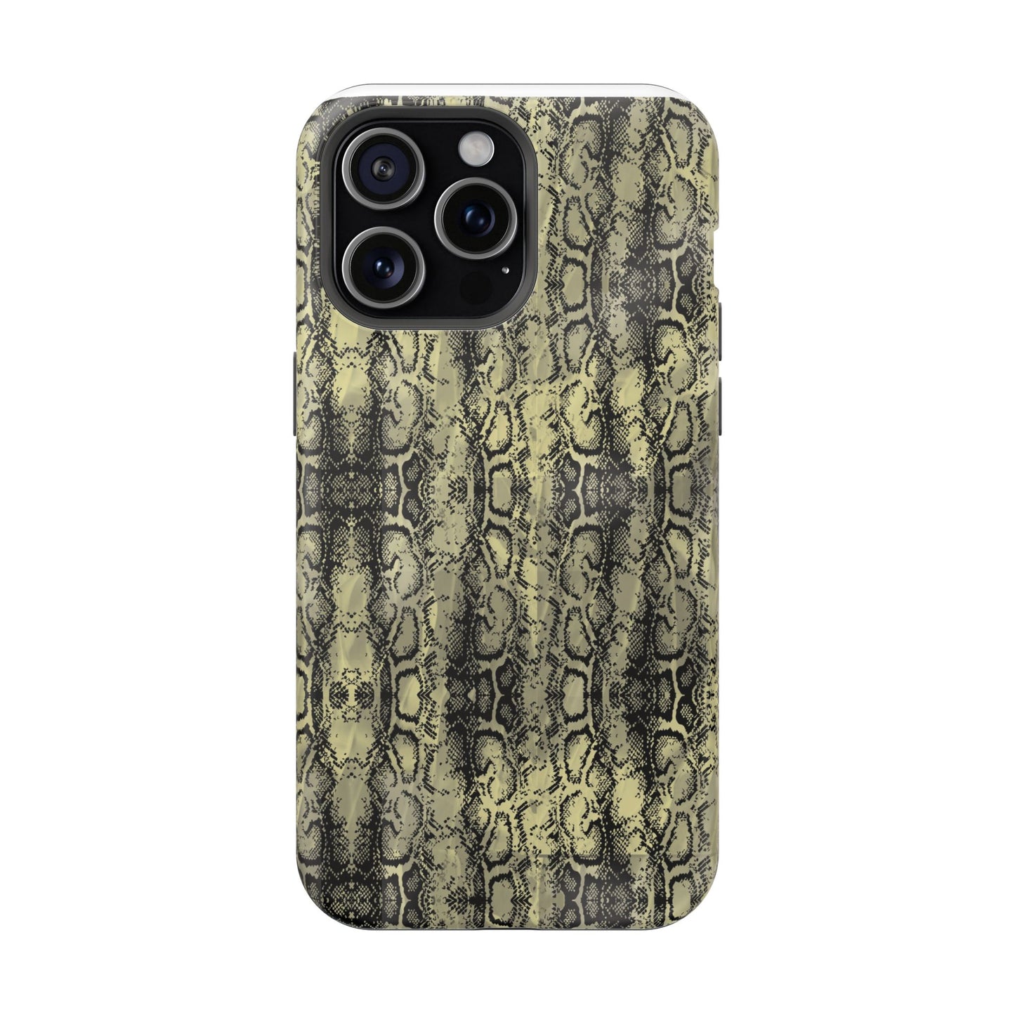 Stylish Snake Skin Magnetic Tough Case - Durable Protection for Your Phone