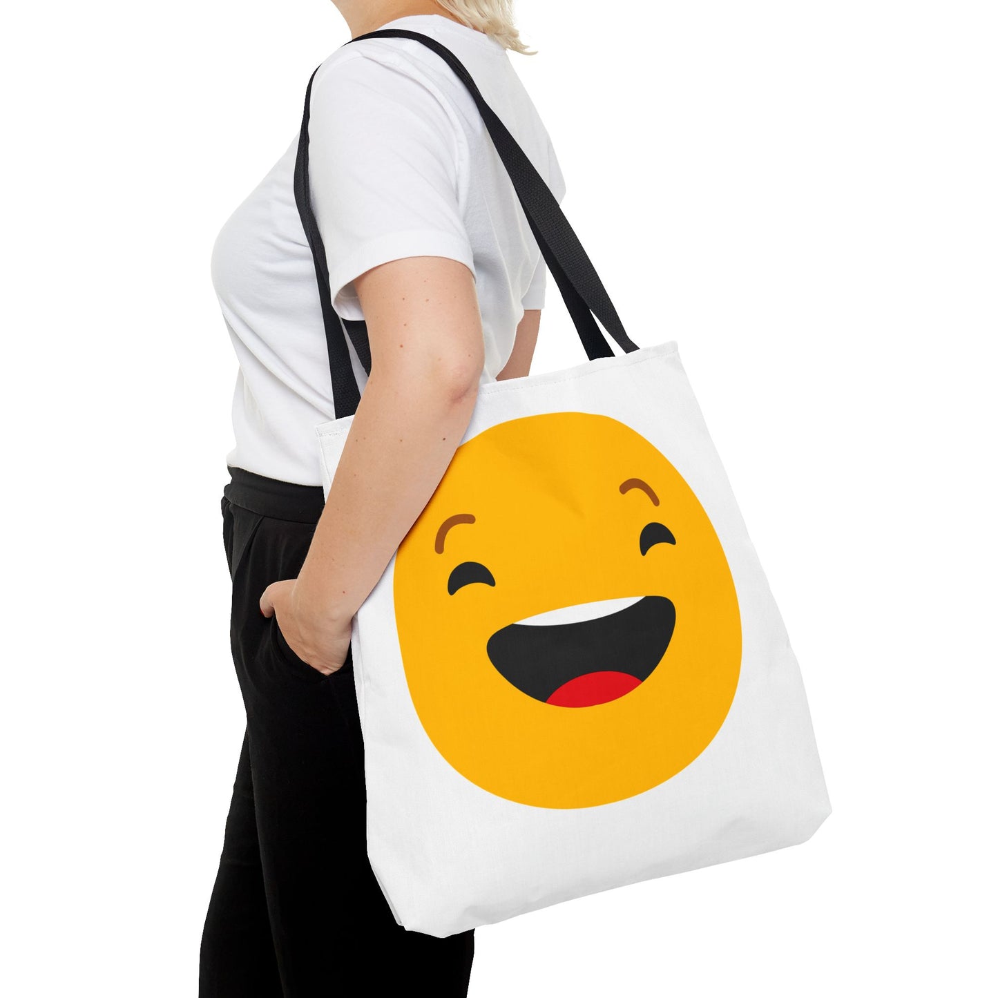 Smiley Face Tote Bag - Fun & Cheerful Design for Everyday Use