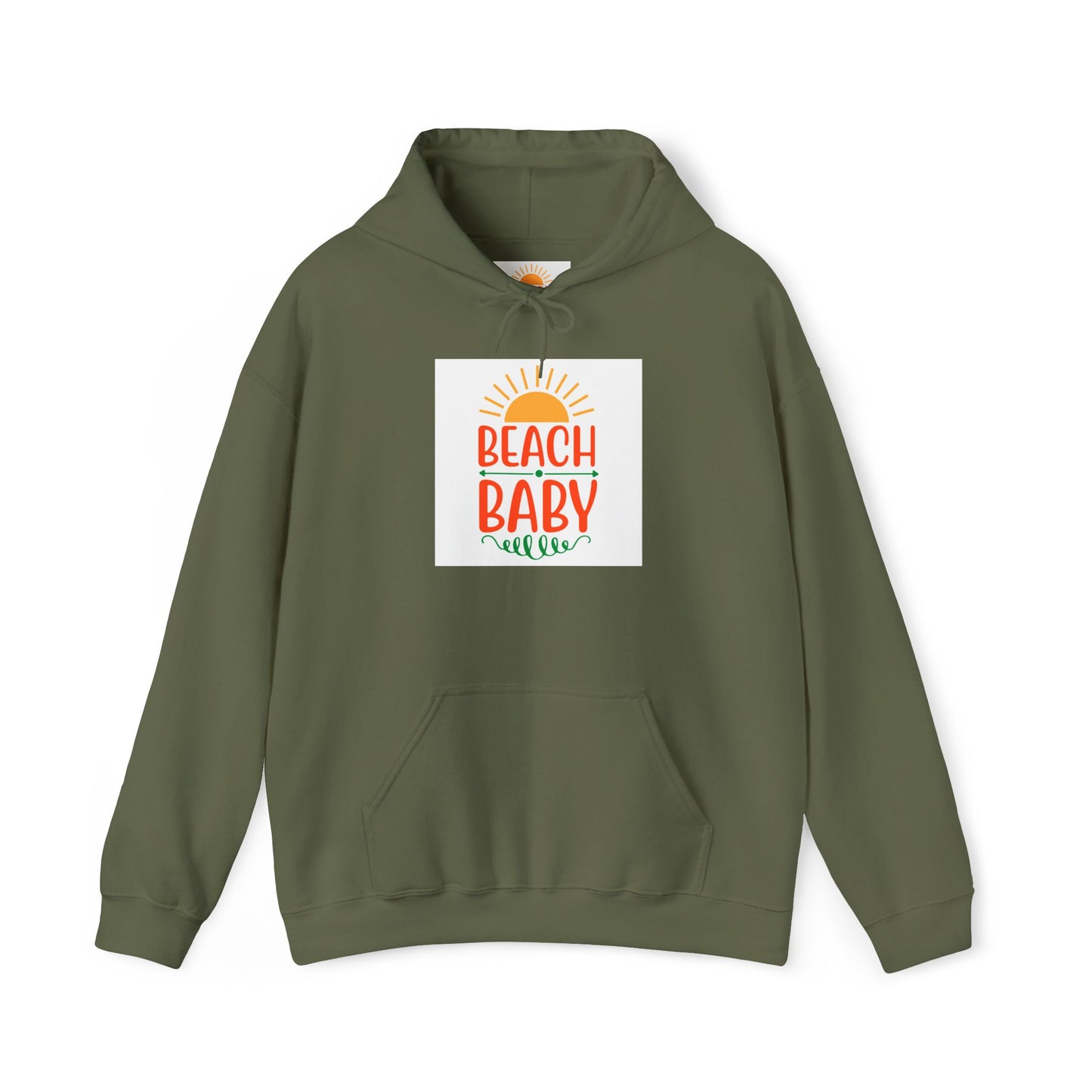 Beach Baby Hooded Sweatshirt | Summer Vibes, Beach Lover Gift, Unisex Casual Wear, Cozy Hoodie, Fun Beachwear