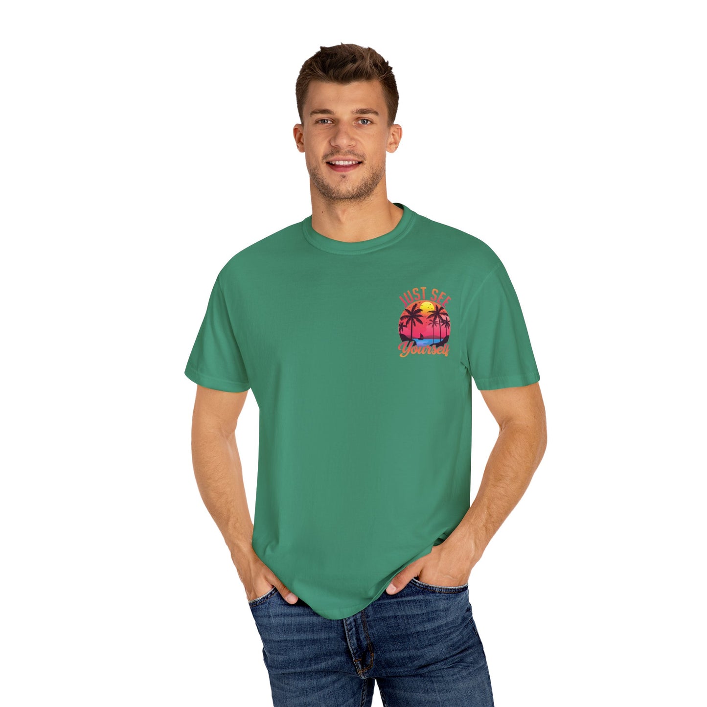 Tropical Vibes T-Shirt, Summer Casual Tee, Unisex Streetwear, Vacation Shirt, Beach Life Apparel, Gift for Travelers