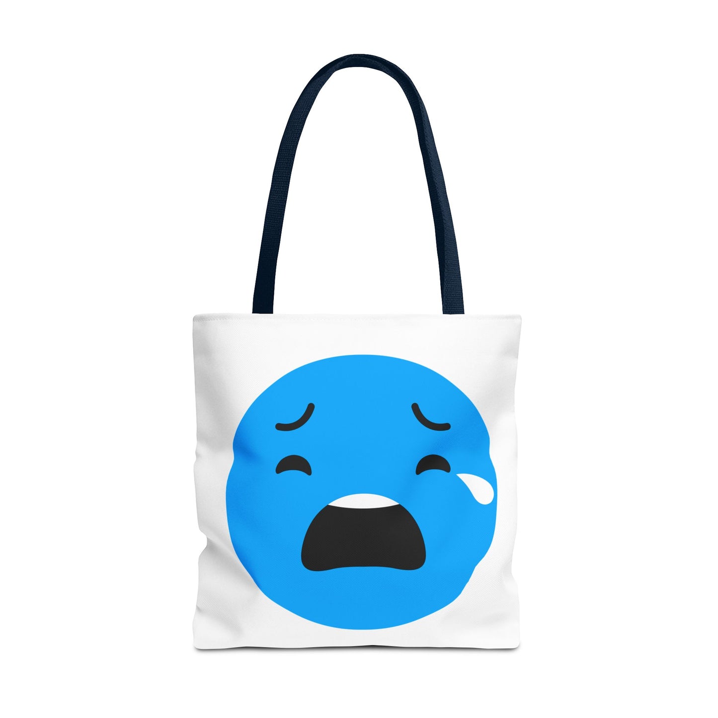 Emotional Expression Tote Bag - Cute Sad Face Design