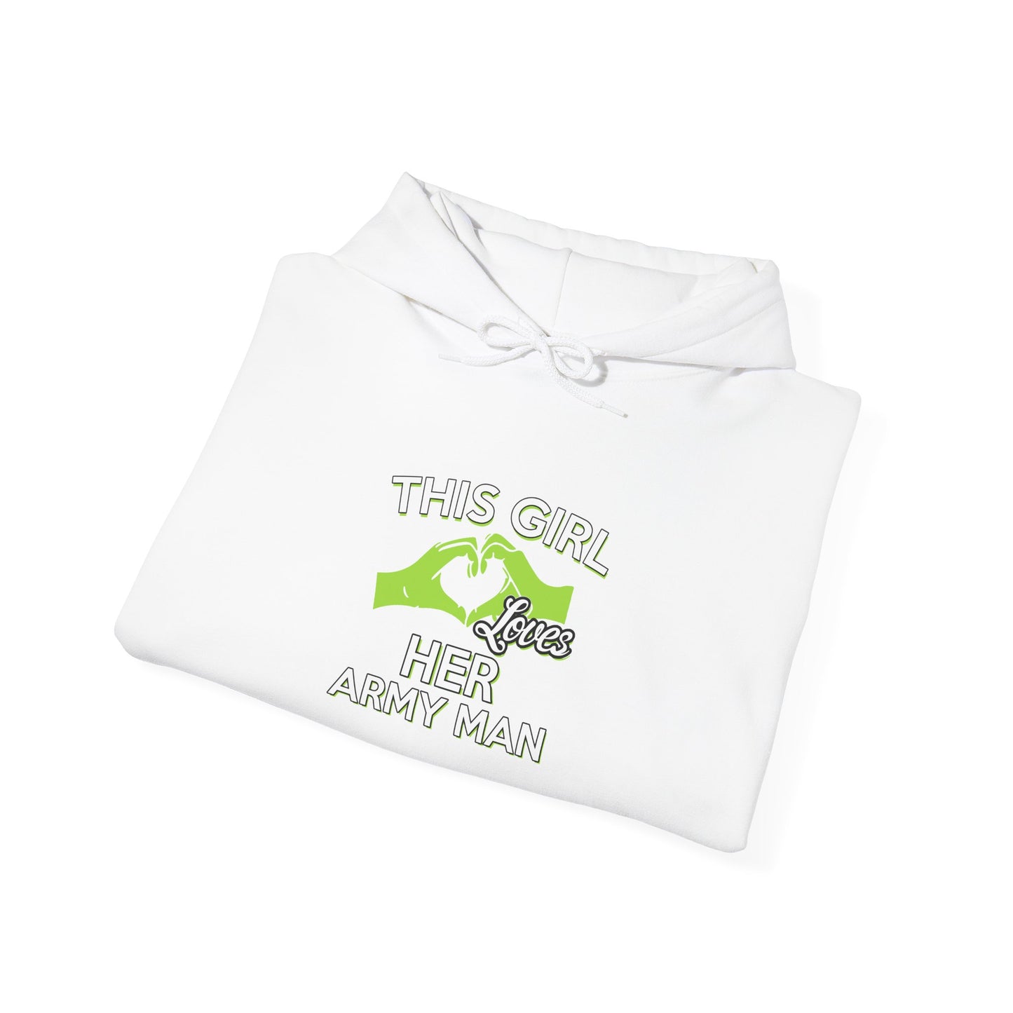 This Girl Loves Her Army Man Hoodie, Military Sweatshirt, Unisex Army Merchandise, Gifts for Military Spouses, Patriotic