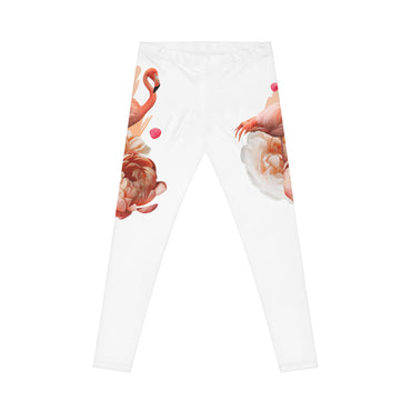 Flamingo Floral Women's Casual Leggings - Comfortable, Stylish Activewear for Everyday Wear